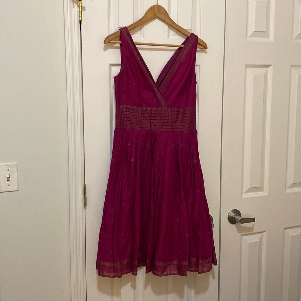 Deep Purple Midi Dress